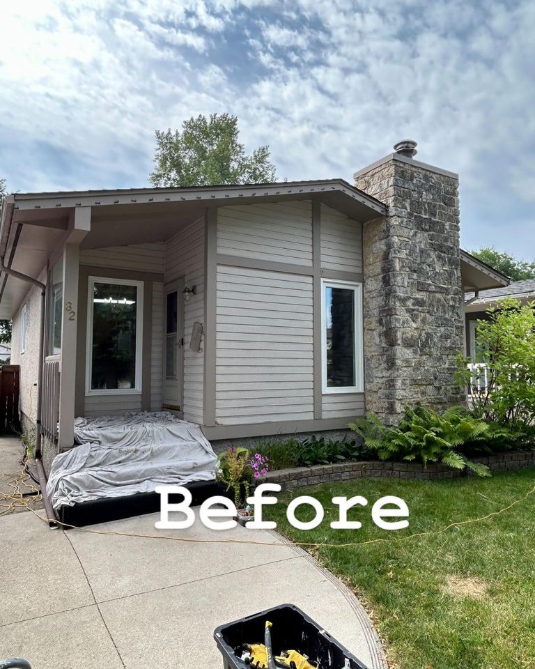 Image of Beige Home Prior to Being Painted